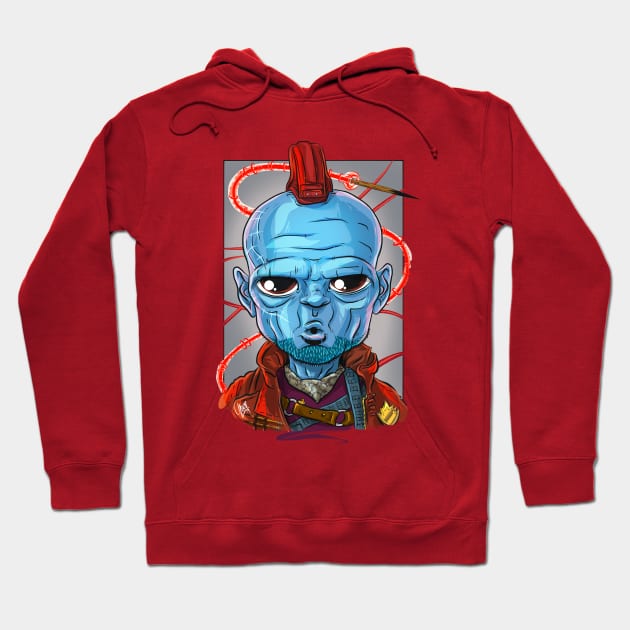 Pop Culture Caricature #8 - Yondu Hoodie by yazgar